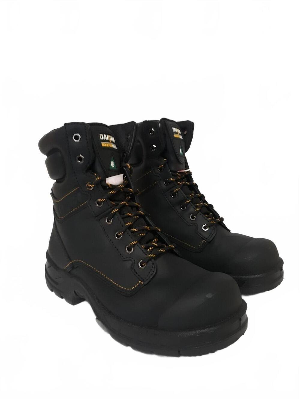 Dakota Mens 8877 Steel Toe Boot Black Regular Size 9.5M